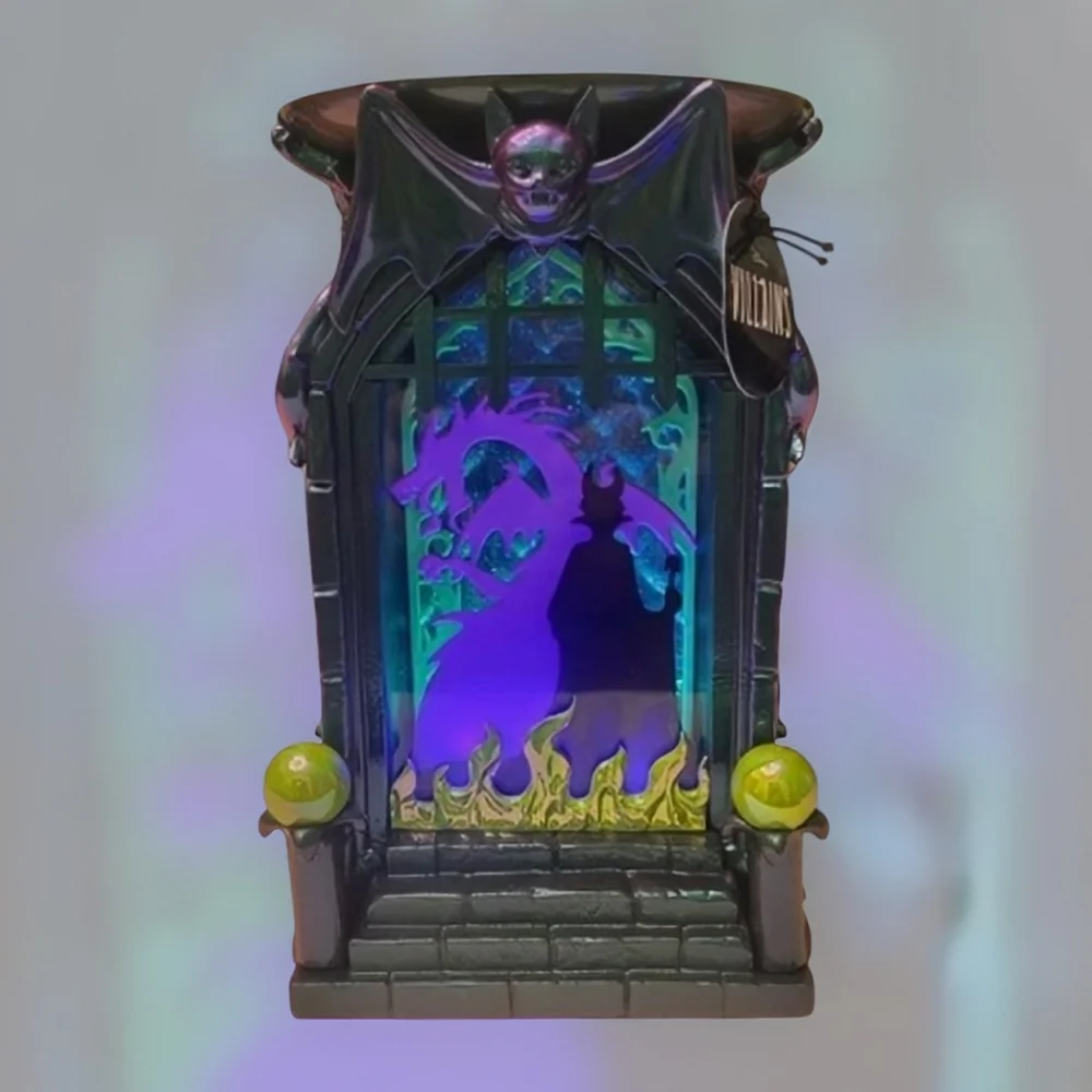 BBW Works Disney Villains Maleficent Light-Up Shadow Box Pedestal Candle Holder - Picture 2 of 4